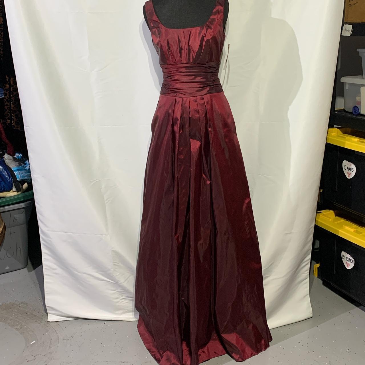 Y2K Prom Dress Dark Vampy Moody Maroon Gown... Depop
