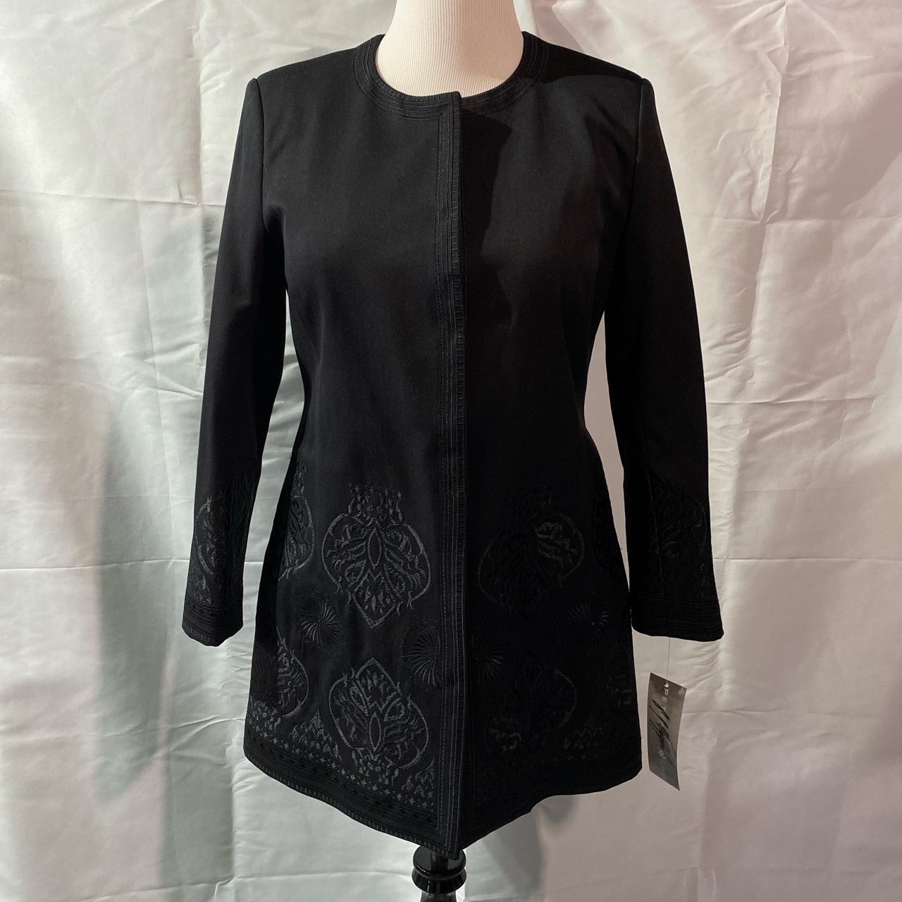 Peter Nygard Womens Coat Jacket Black Long Depop