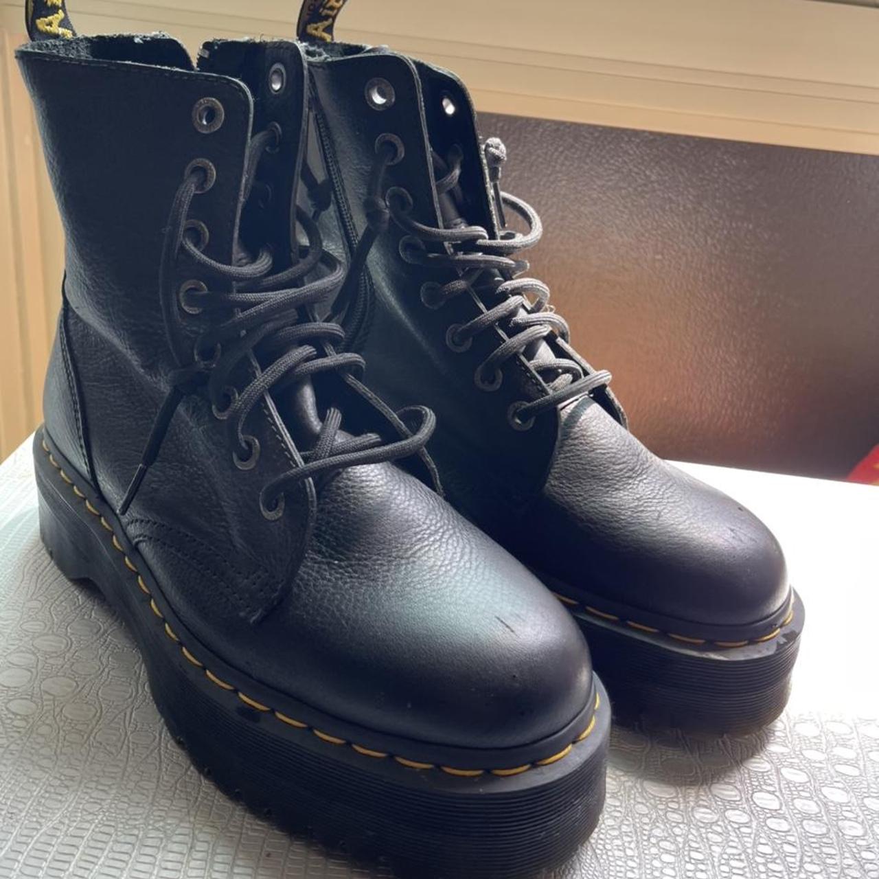 Black platform doc Martens Love them but really... - Depop