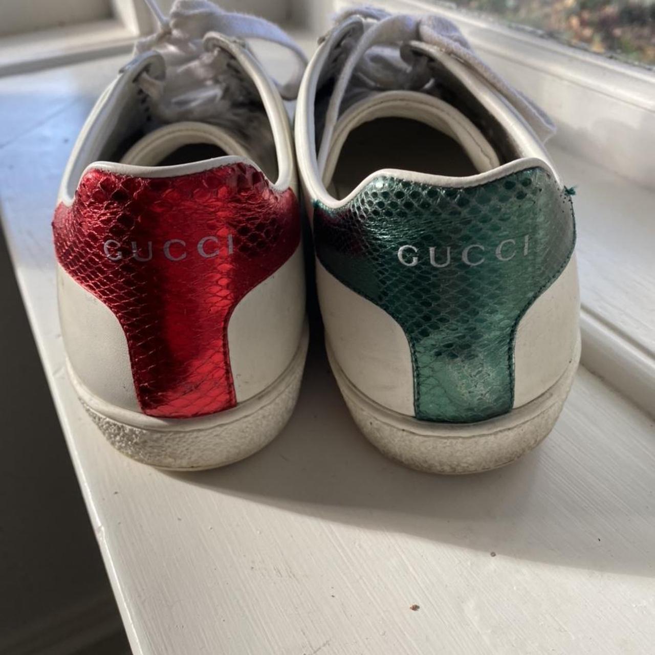 GUCCI Women’s embroidered ACE sneaker / lady bug... Depop