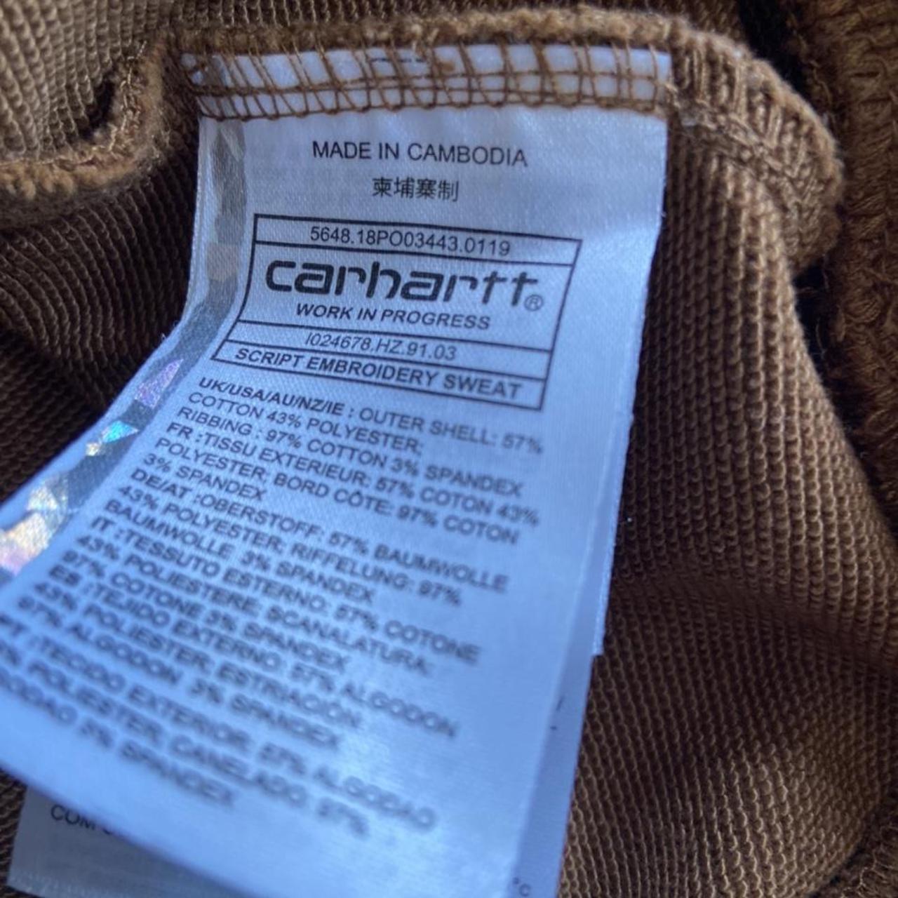 carhartt link script sweatshirt