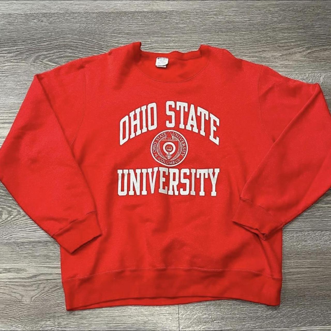 Vintage 80s ohio state university reverse weave... - Depop