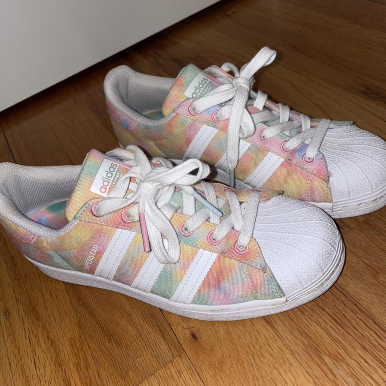 Adidas tie dye shoes womens on sale