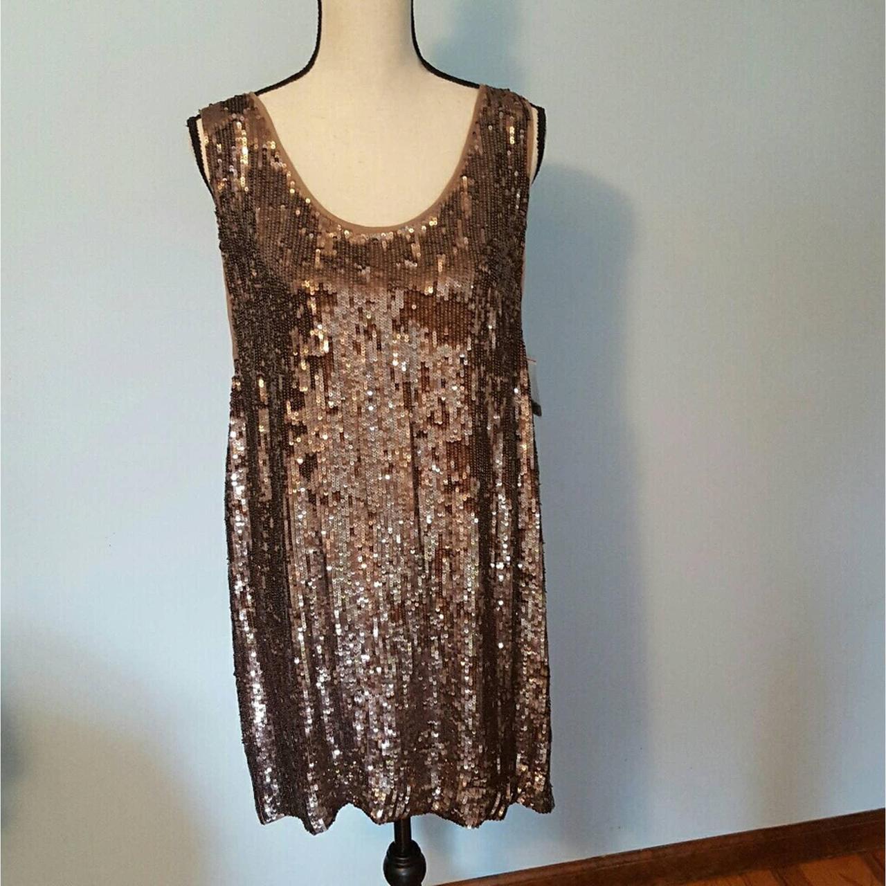 Product Image 1 - Nicole Miller Brown Sequin Shift