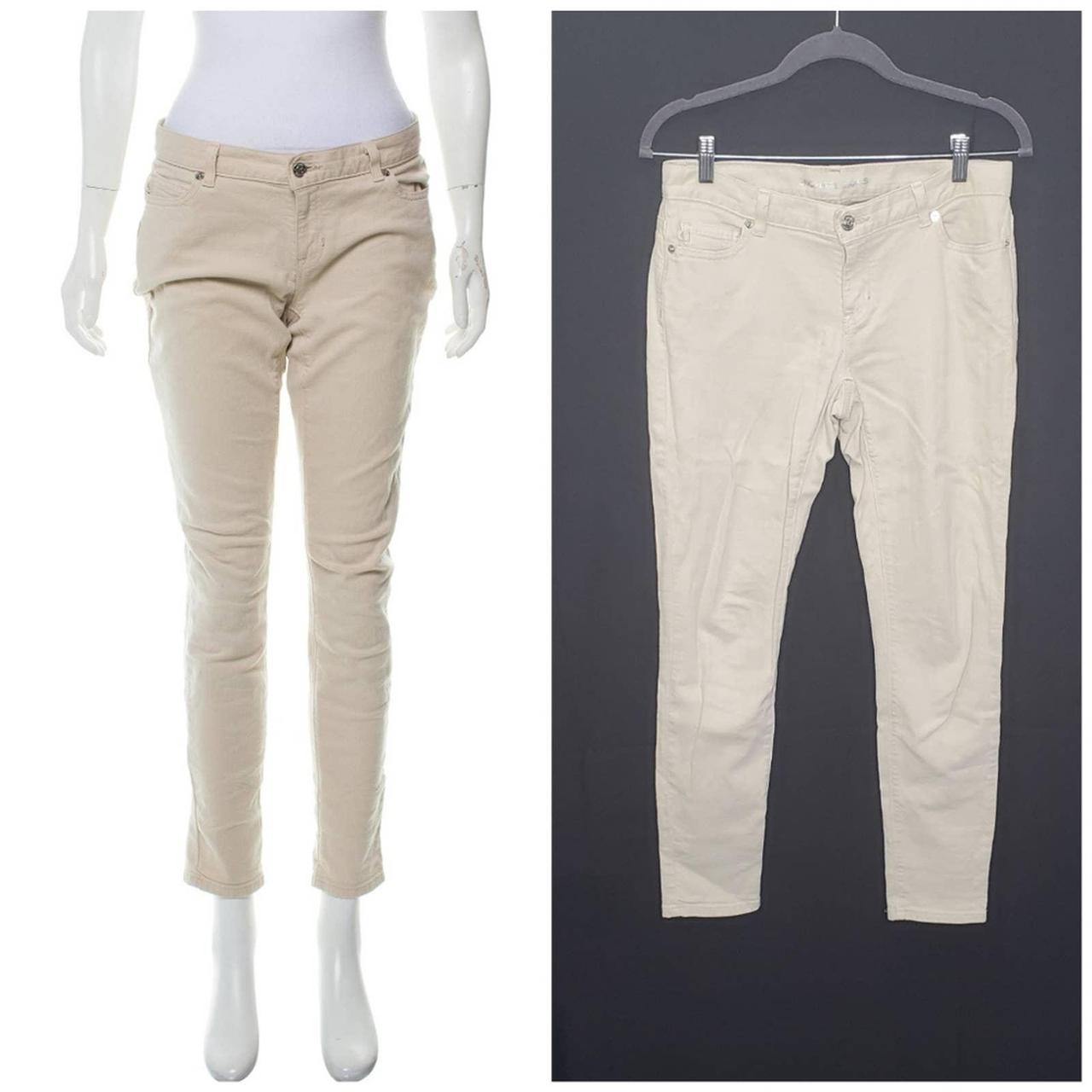 mid rise skinny khaki pants