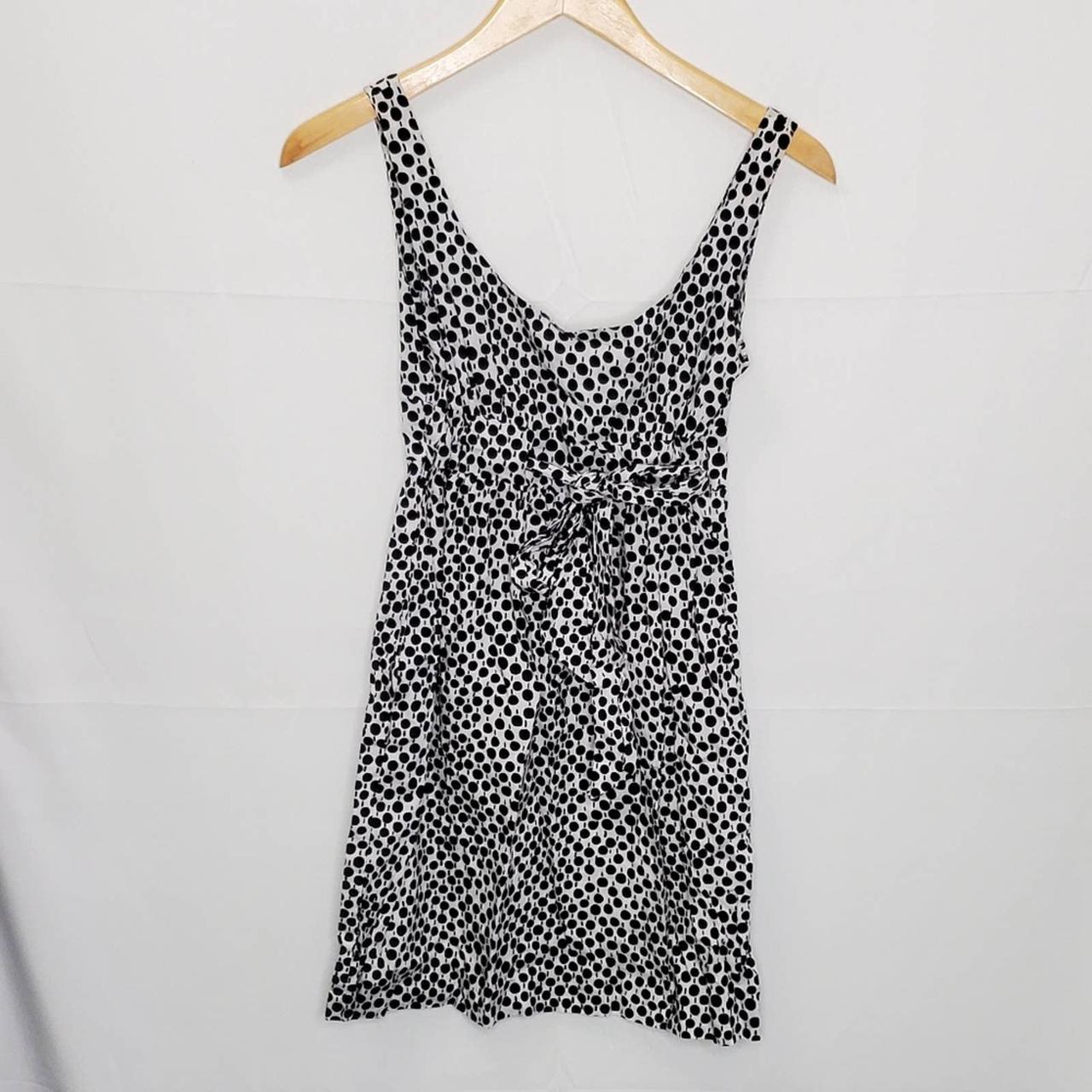 DIANE VON FURSTENBERG Black White Dot Printed Mini... - Depop