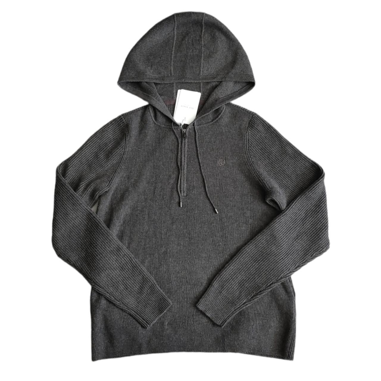 New Ted Baker Louluu Charcoal Knit Hoodie 1 0... Depop