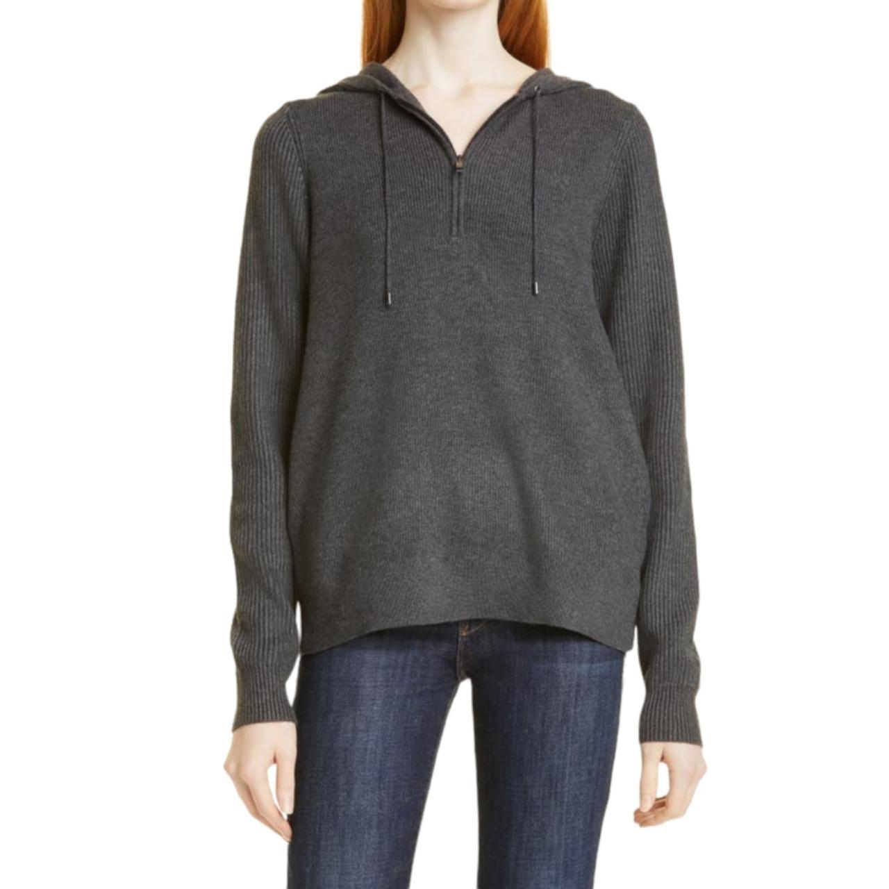 New Ted Baker Louluu Charcoal Knit Hoodie 1 0... Depop