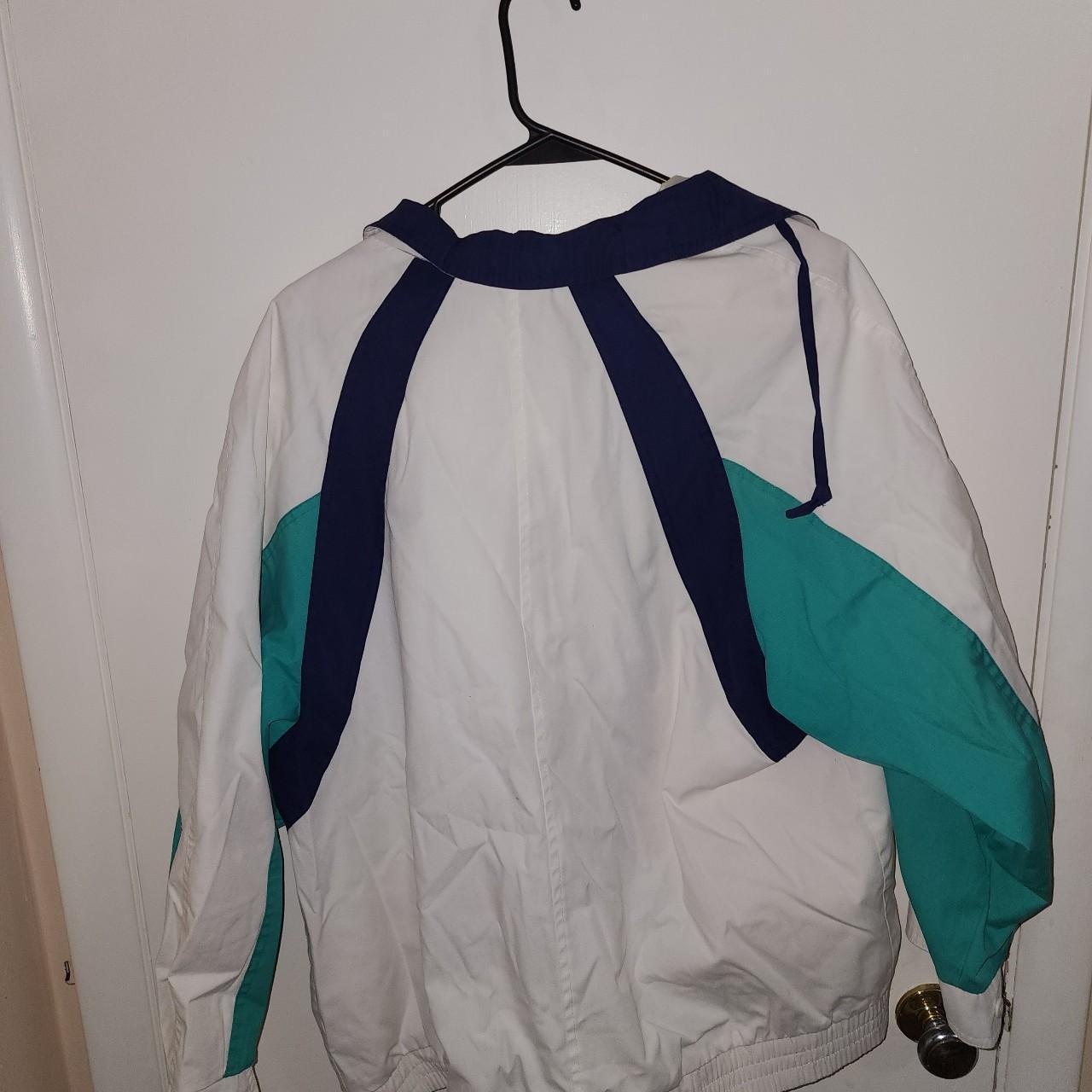 Current Seen Men's White and Blue Jacket (3)