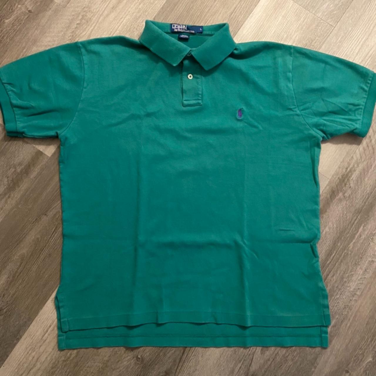 Vintage 90's Polo Ralph Lauren Single Stitched... - Depop