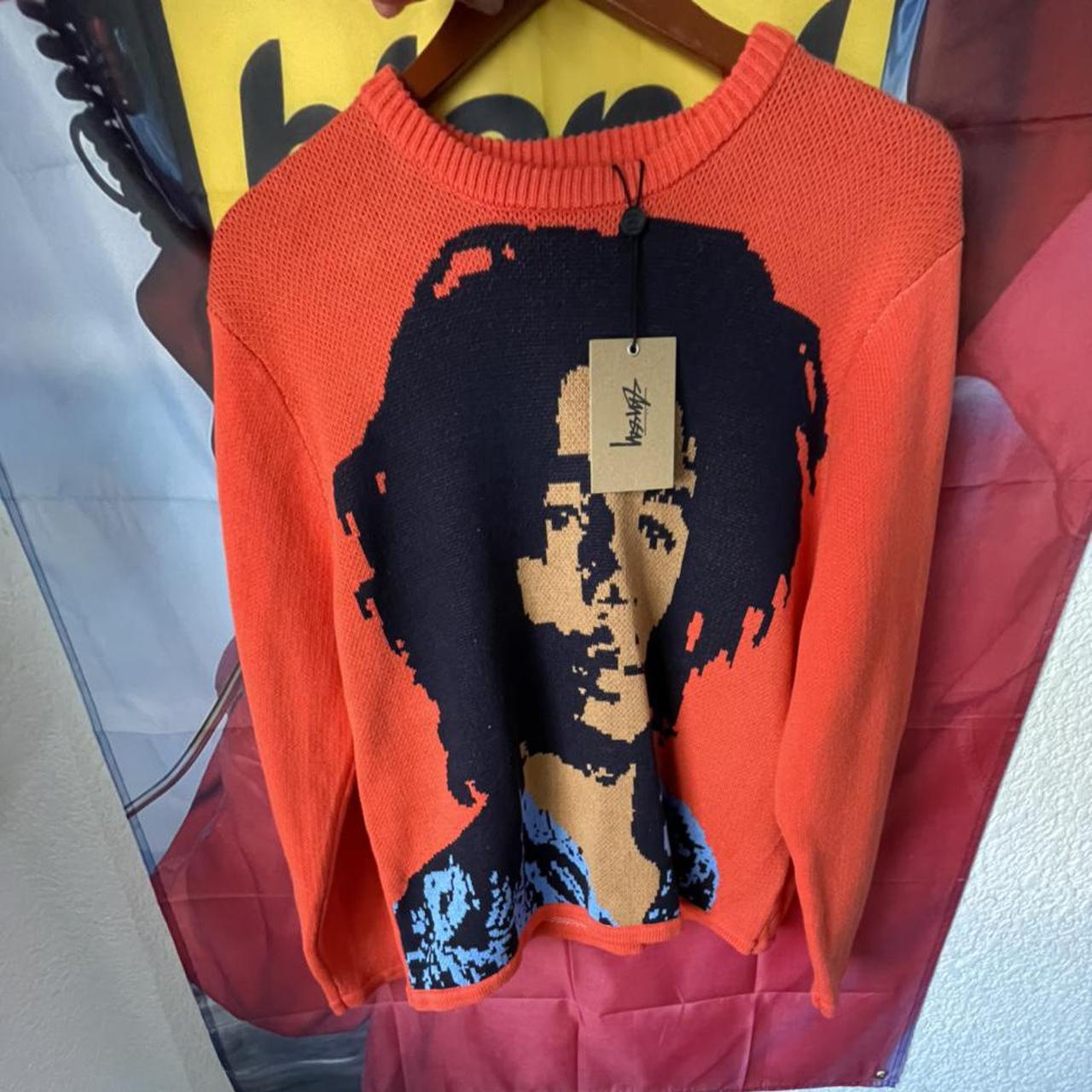 Beautiful Stussy X Bob Marley sweater. Size is... - Depop