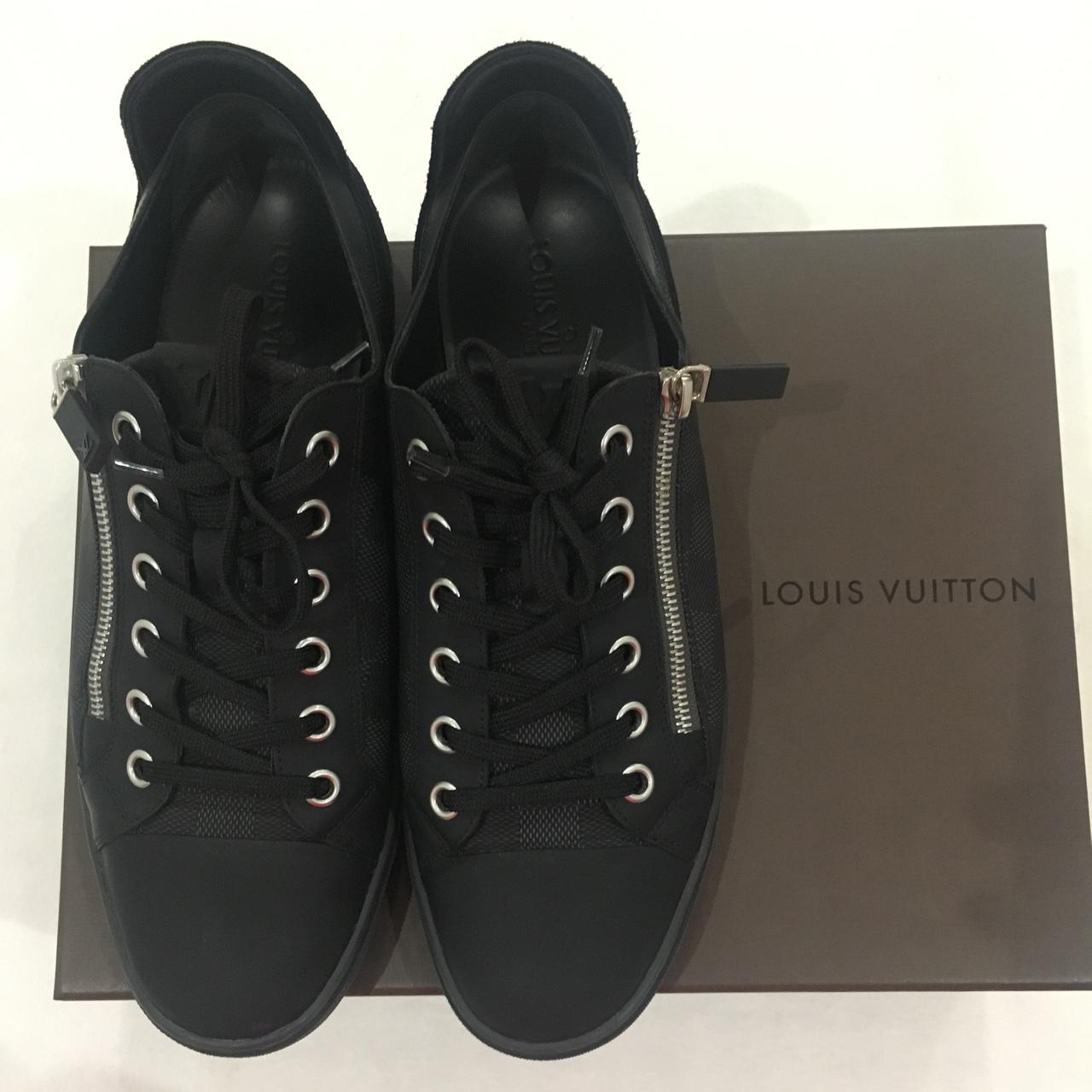 Louis vuitton socks sneakers for sale size 37.5 true - Depop