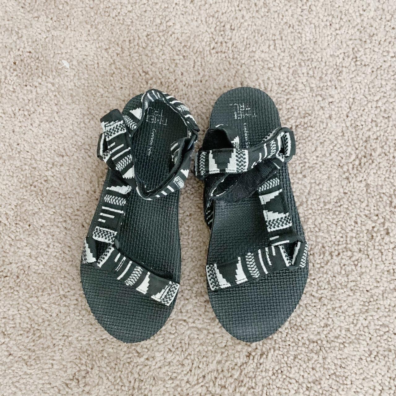 Target Women's Black Sandals Depop