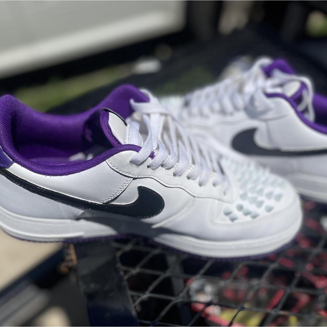 white voltage purple air force 1