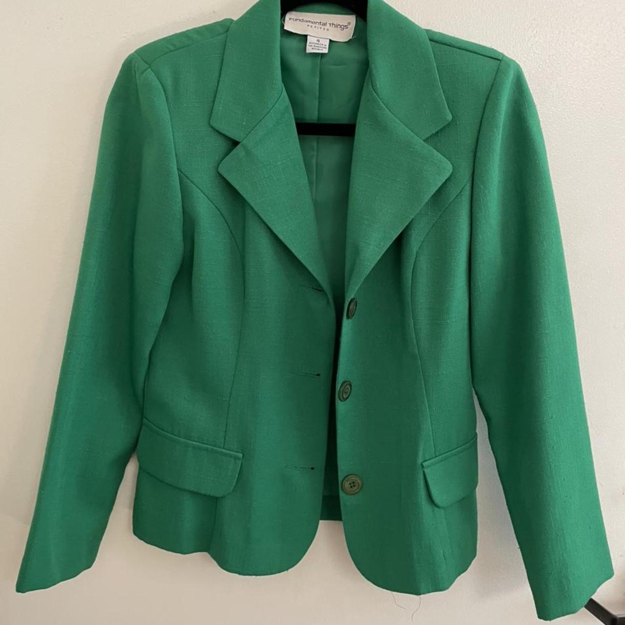 Vintage Supply Women's Green And Black Jacket 