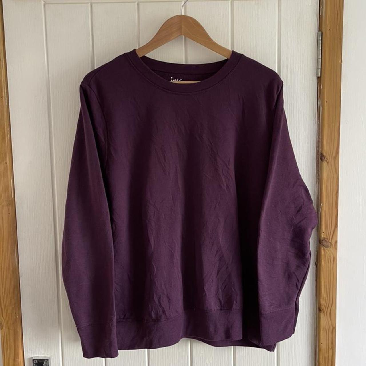 Hanes Men's Burgundy Sweatshirt | Depop