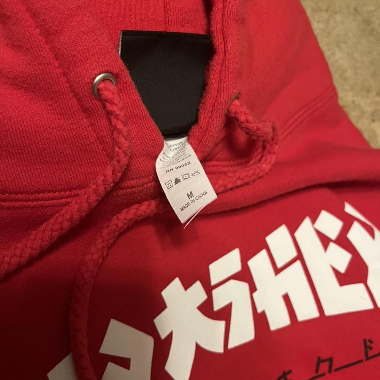 Thrasher godzilla 2024 red hoodie