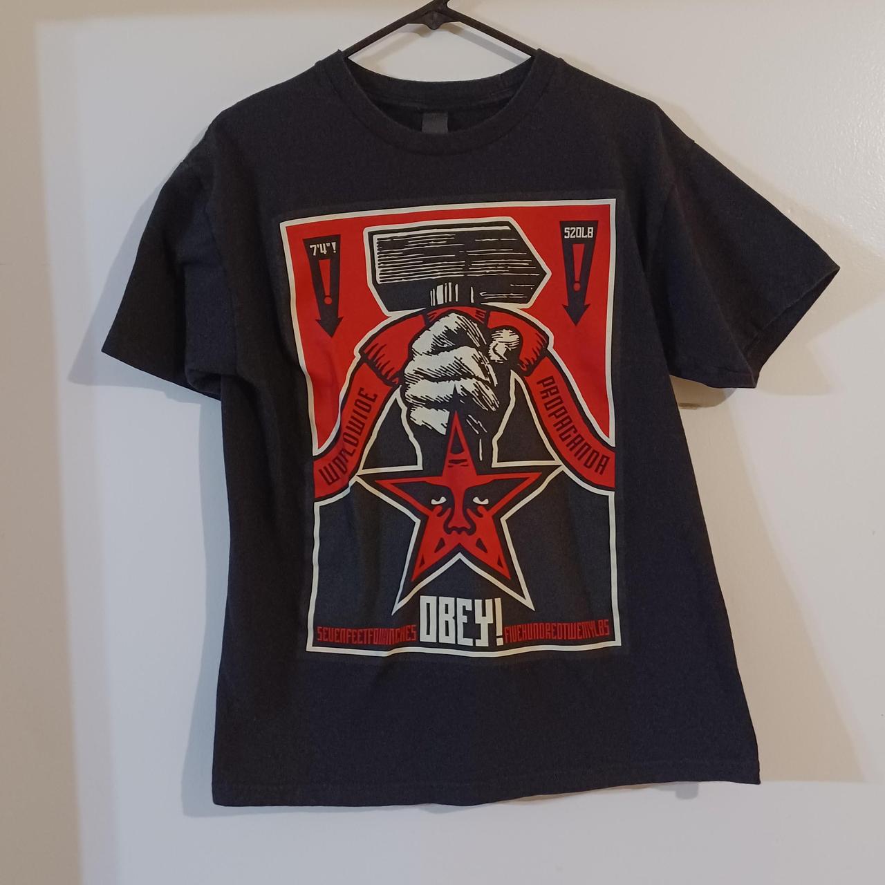 obey worldwide propaganda t shirt