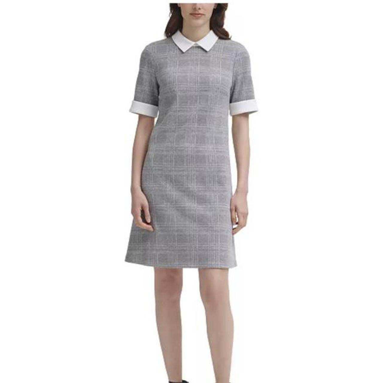 dkny plaid dress