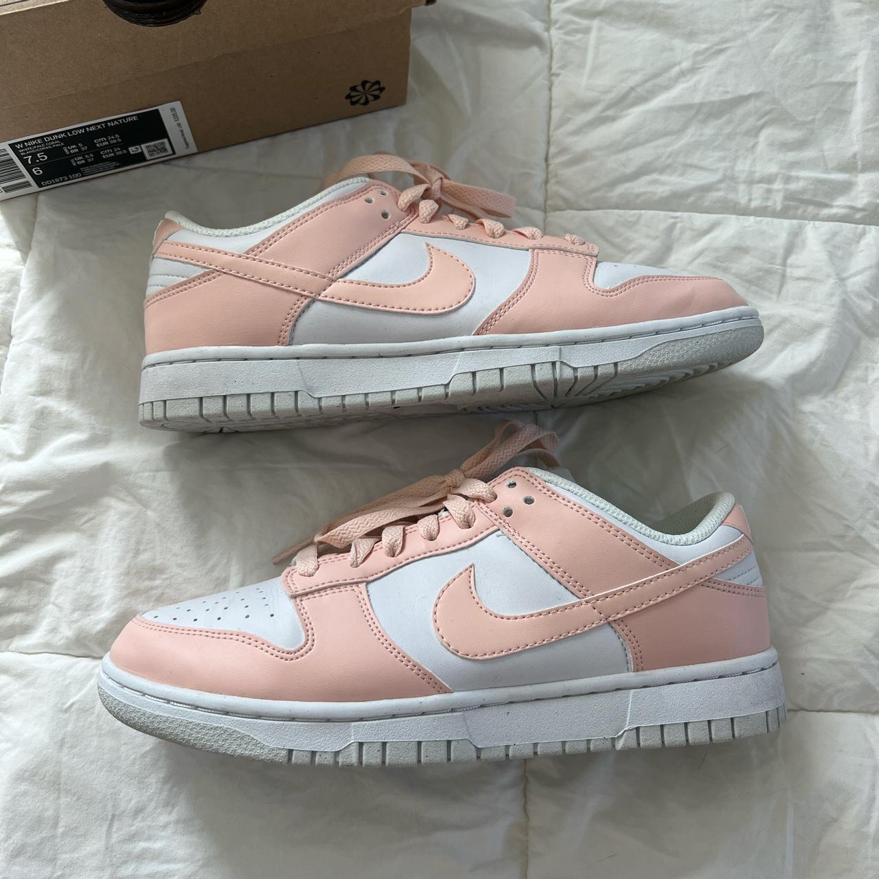 Nike dunk low next nature pale coral. Worn a handful... - Depop