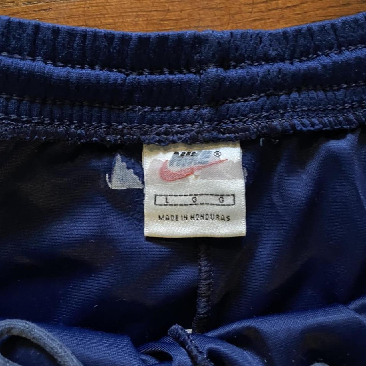 Vintage Nike Shorts. Blue mesh athletic shorts from... - Depop