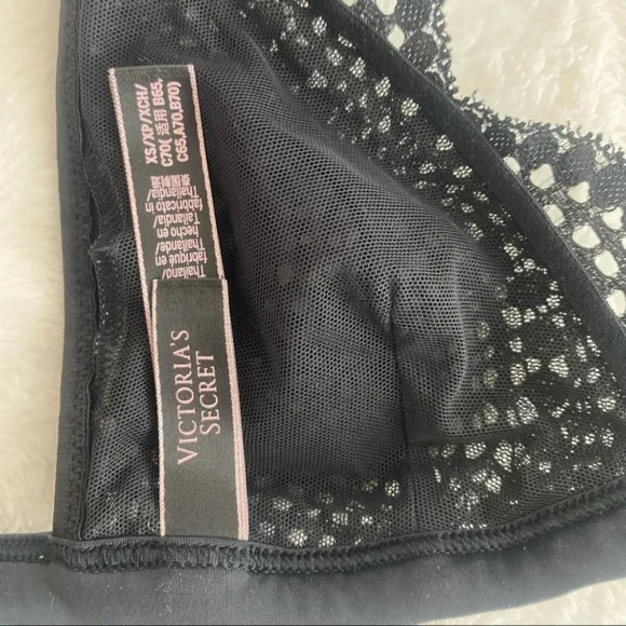 Victoria's Secret Underwire Black Lace Halter - Depop