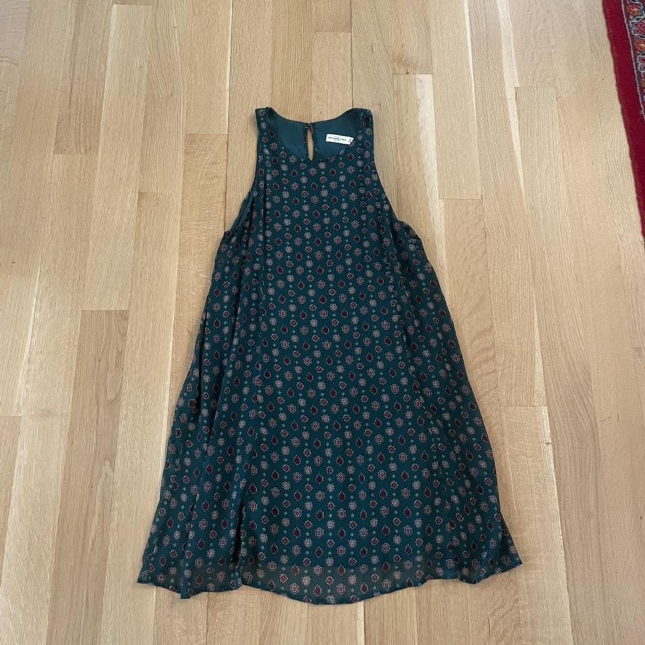 Abercrombie & Fitch Women's Green Dress | Depop