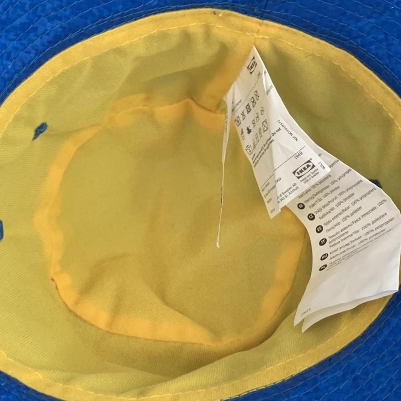 IKEA Women's Yellow and Blue Hat (4)