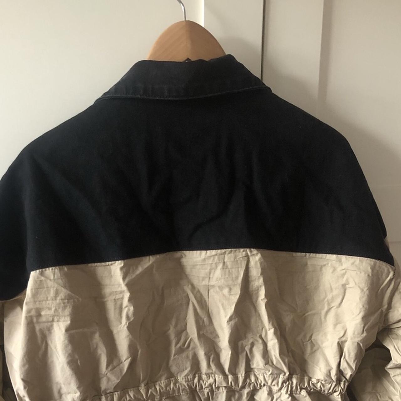 I Saw It First Black Colour Block Denim Trench... Depop