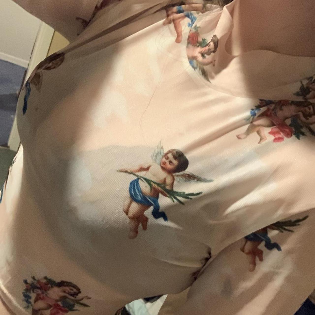 sheer angel shirt