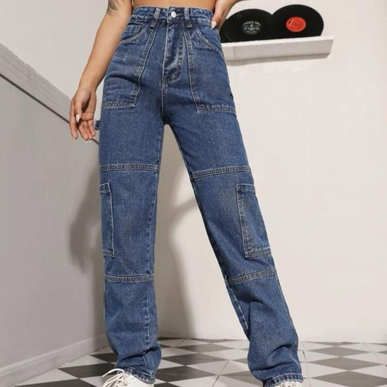 High wasted baggy jeans. Only worn 2 times. Loved... - Depop