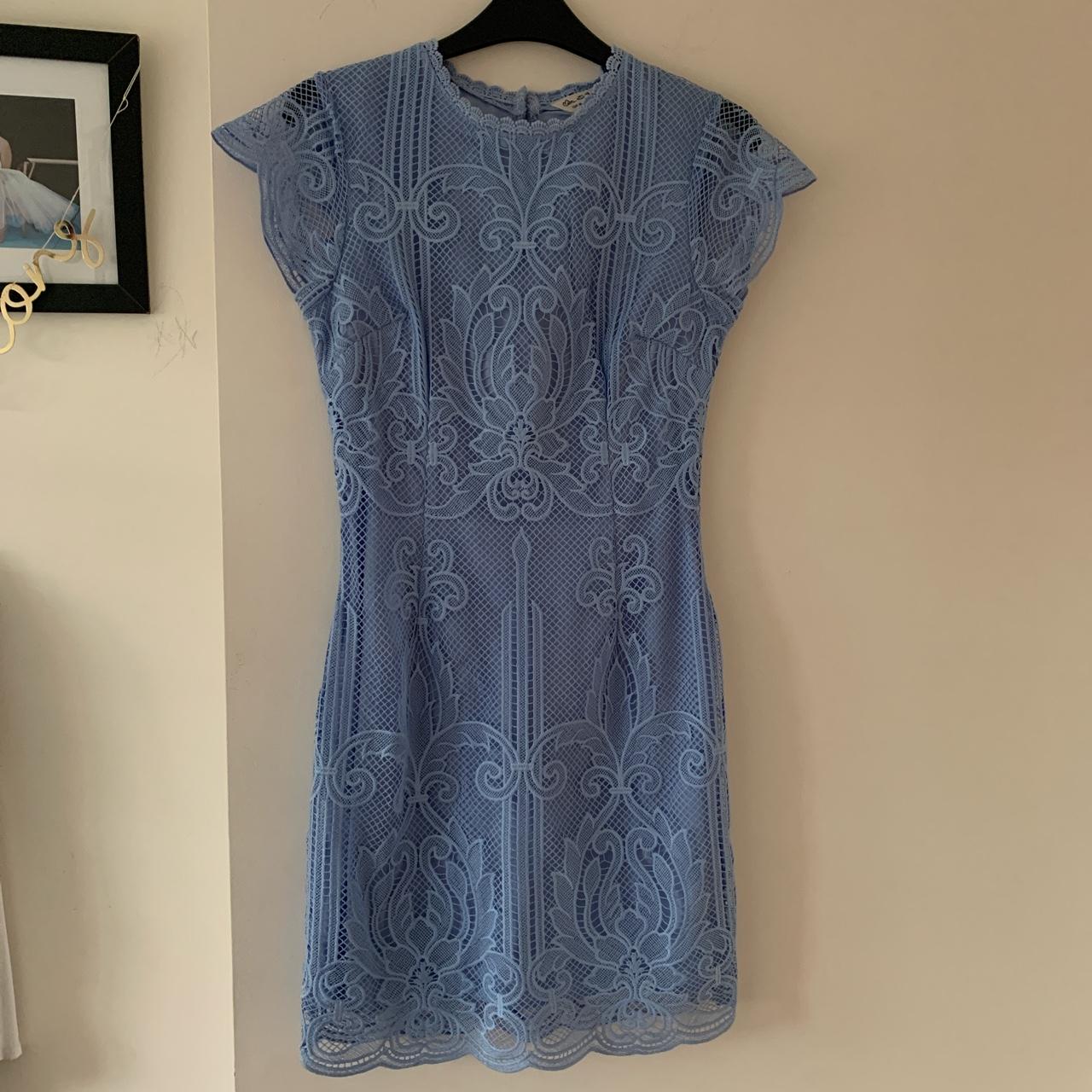 Miss Selfridge blue lace dress worn once. Selling