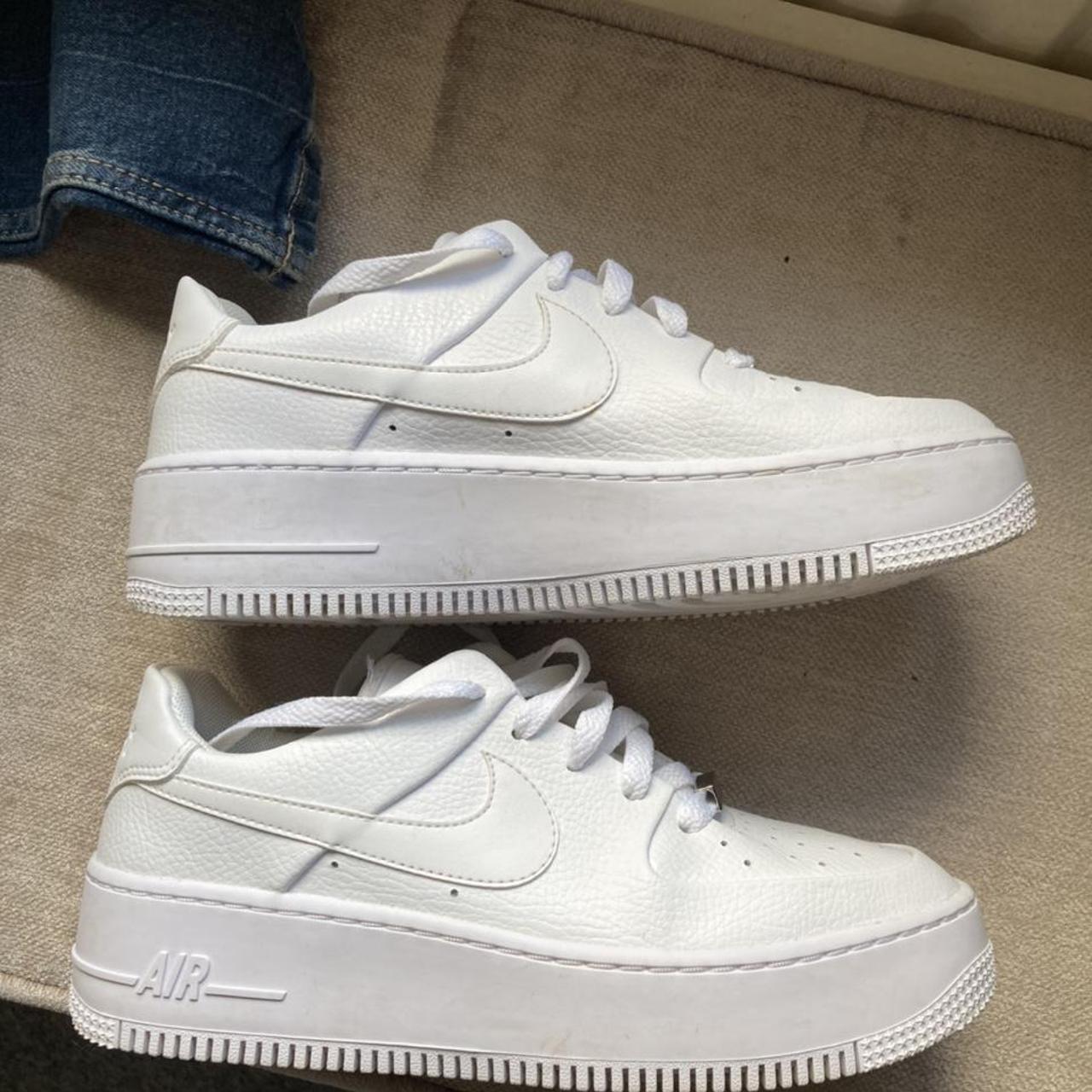 nike air force 1 sage low triple white