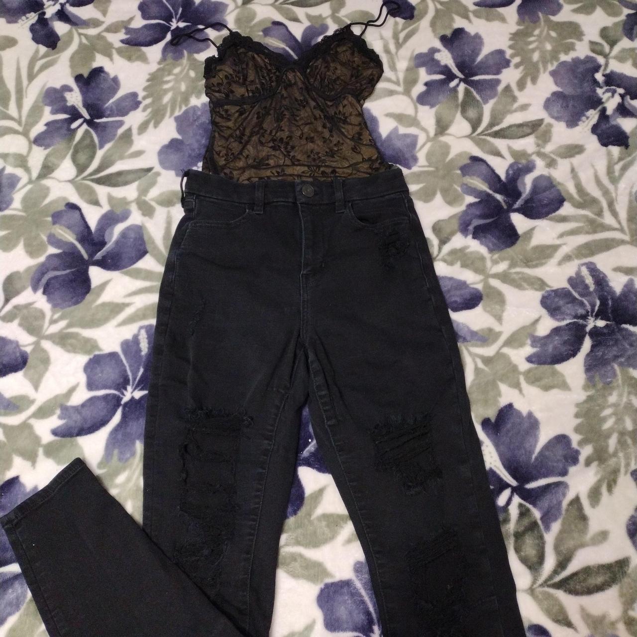 Black floral body s