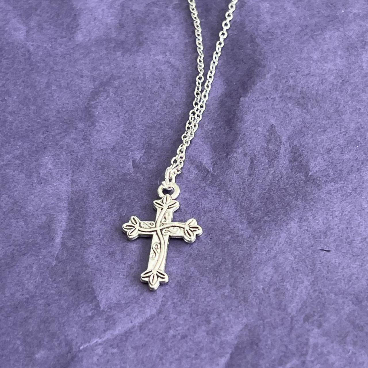 Celtic cross necklace 18” chain Stainless steel New... - Depop