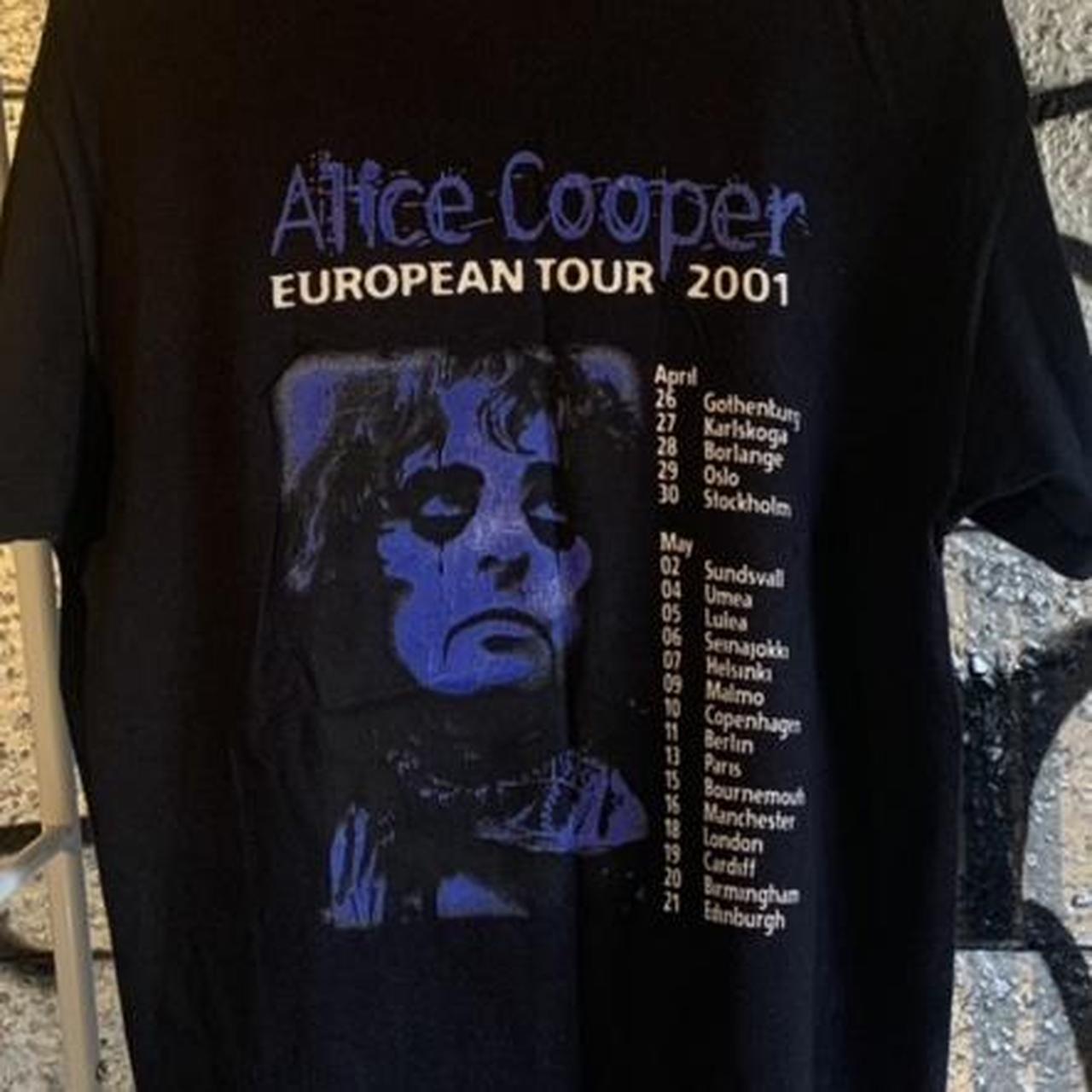 Vintage Alice Cooper European Tour tshirt from... Depop