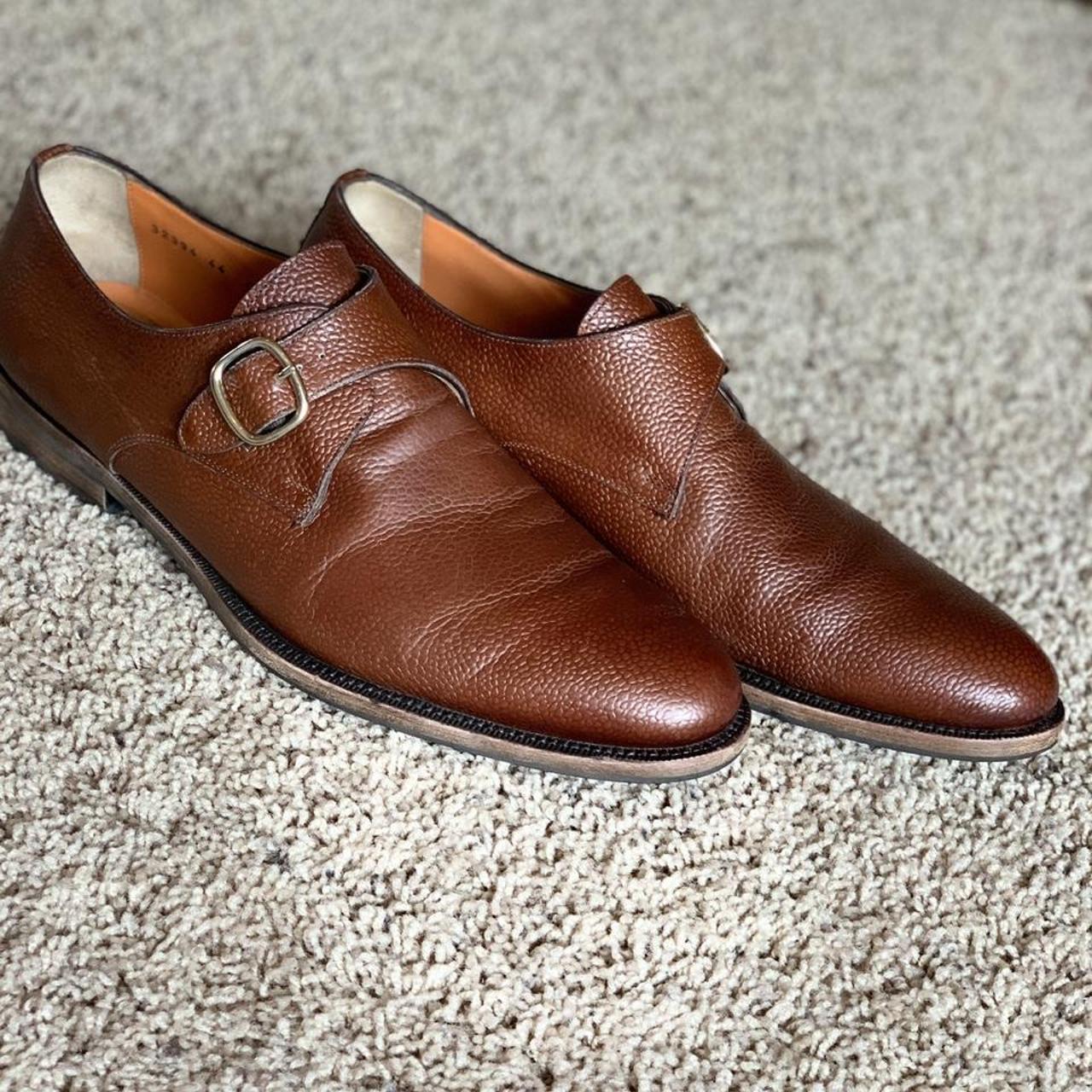 Brand Santoni Color Brown Size 10 mens Luxury... Depop