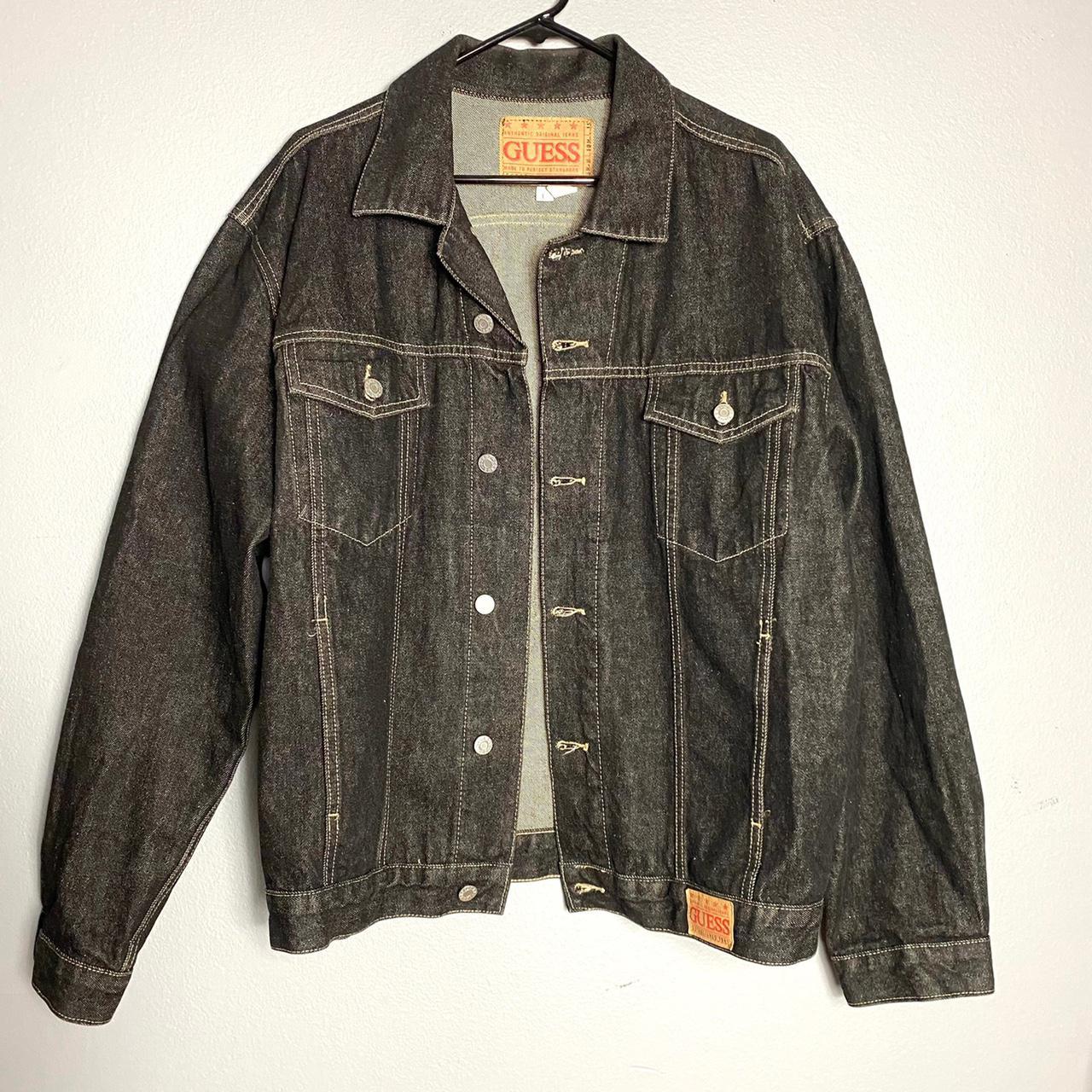 guess black denim jacket