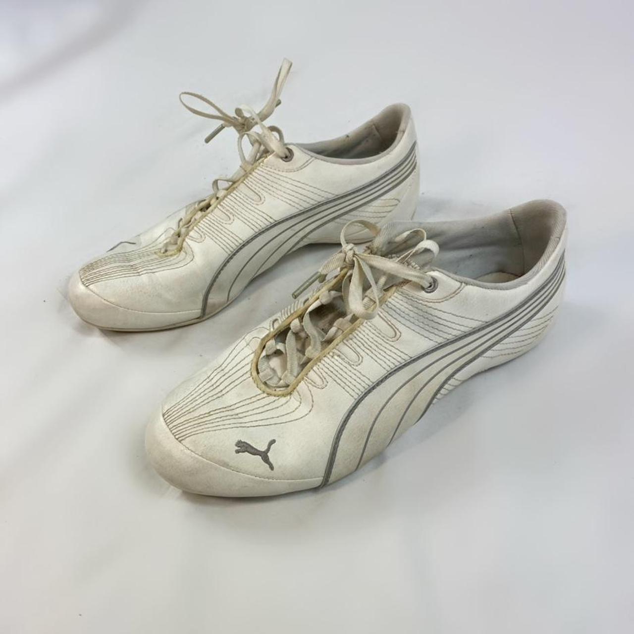 Vintage Puma white tennis shoes! These sneakers are... - Depop