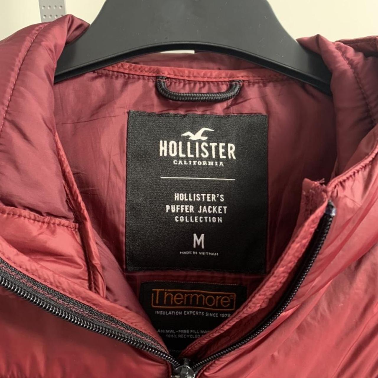 Hollister hot sale burgundy coat