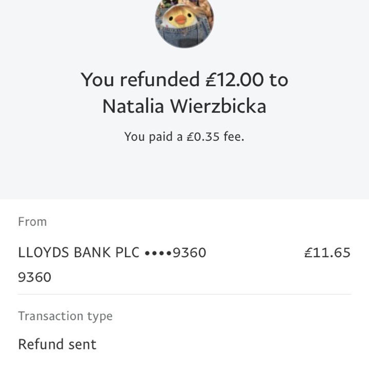 Refund proof Depop