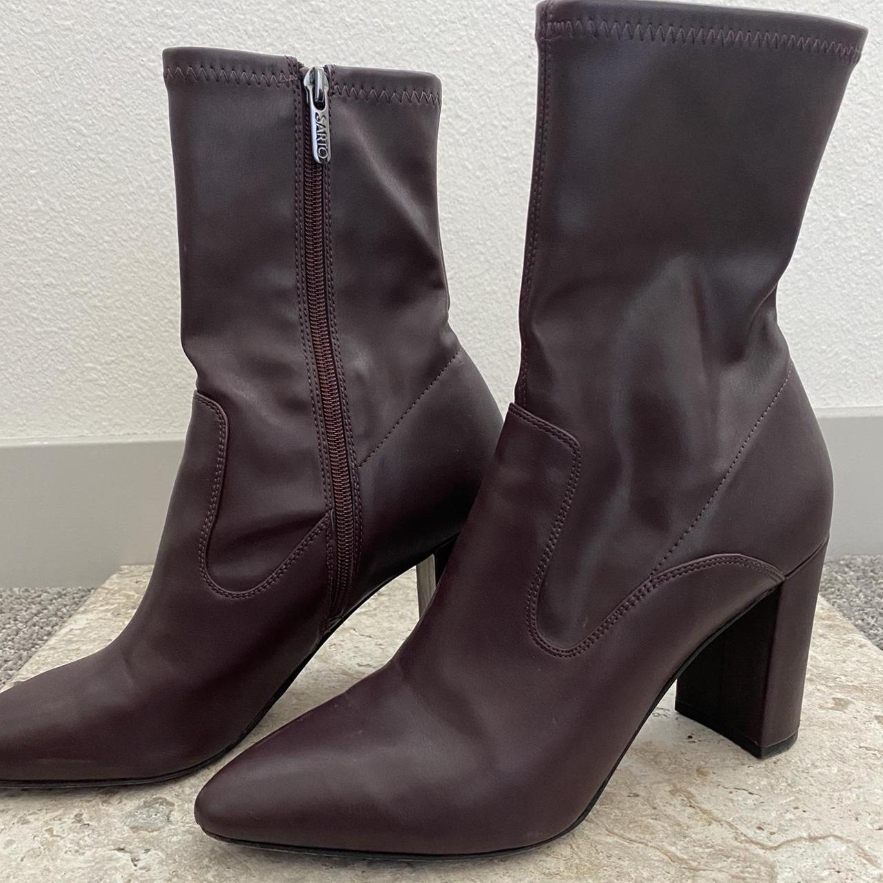 Franco Sarto Women's Burgundy Boots (3)