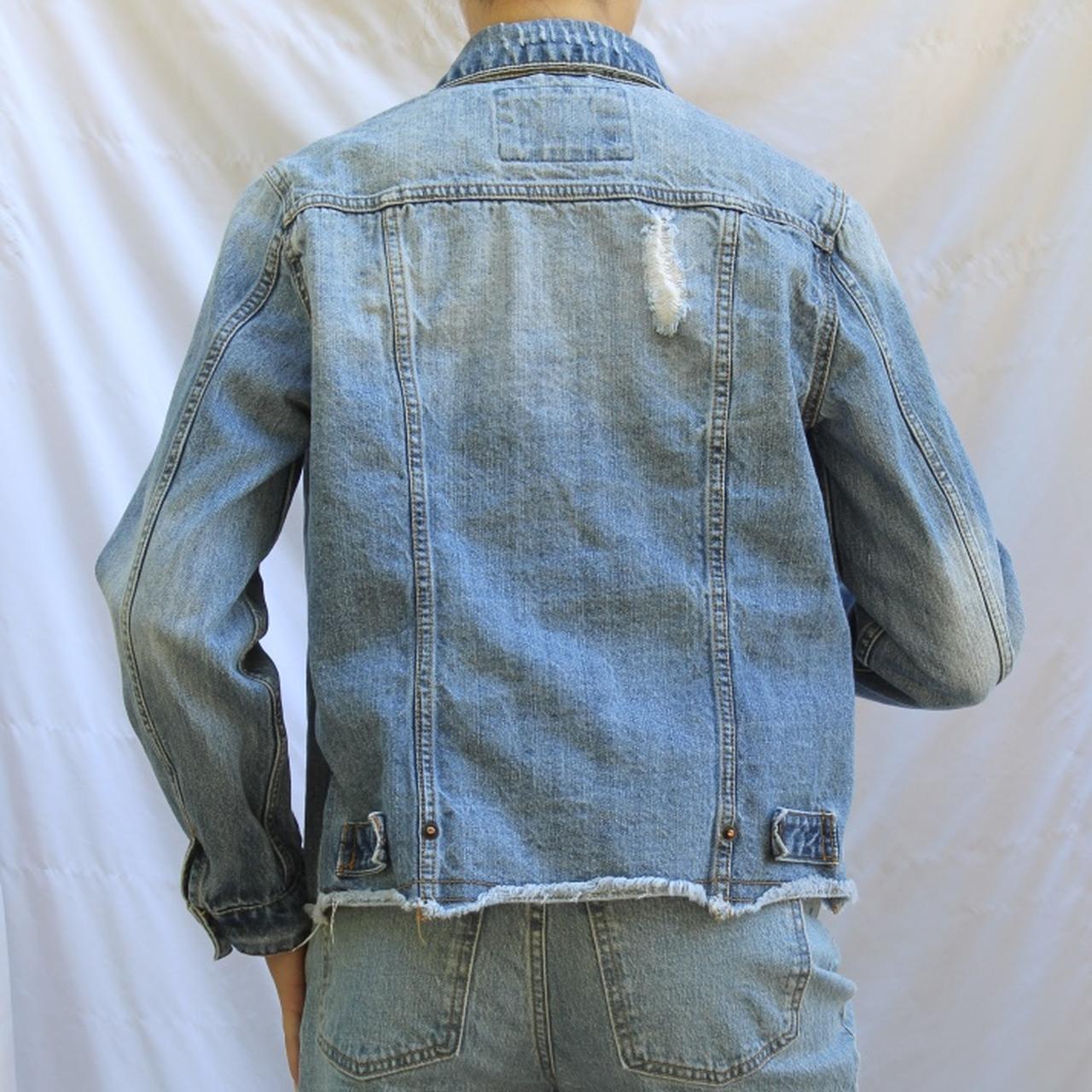 ashley vintage charm denim jacket with hood