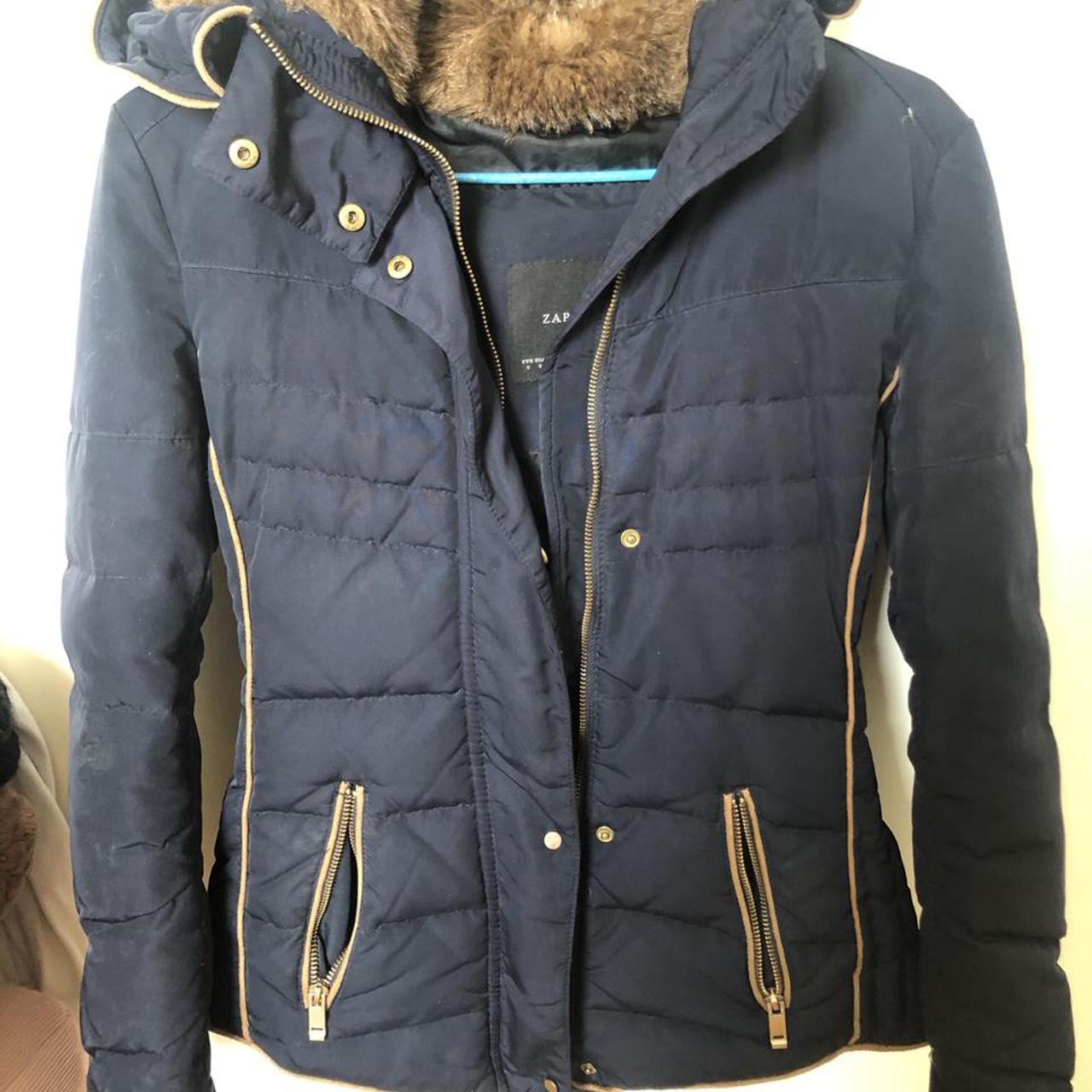 Zara on sale down jacket