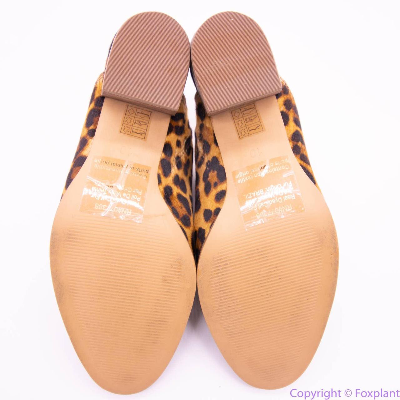 NEW Madewell The Harper Mule in hotsell Leopard Calf Hair, size 10