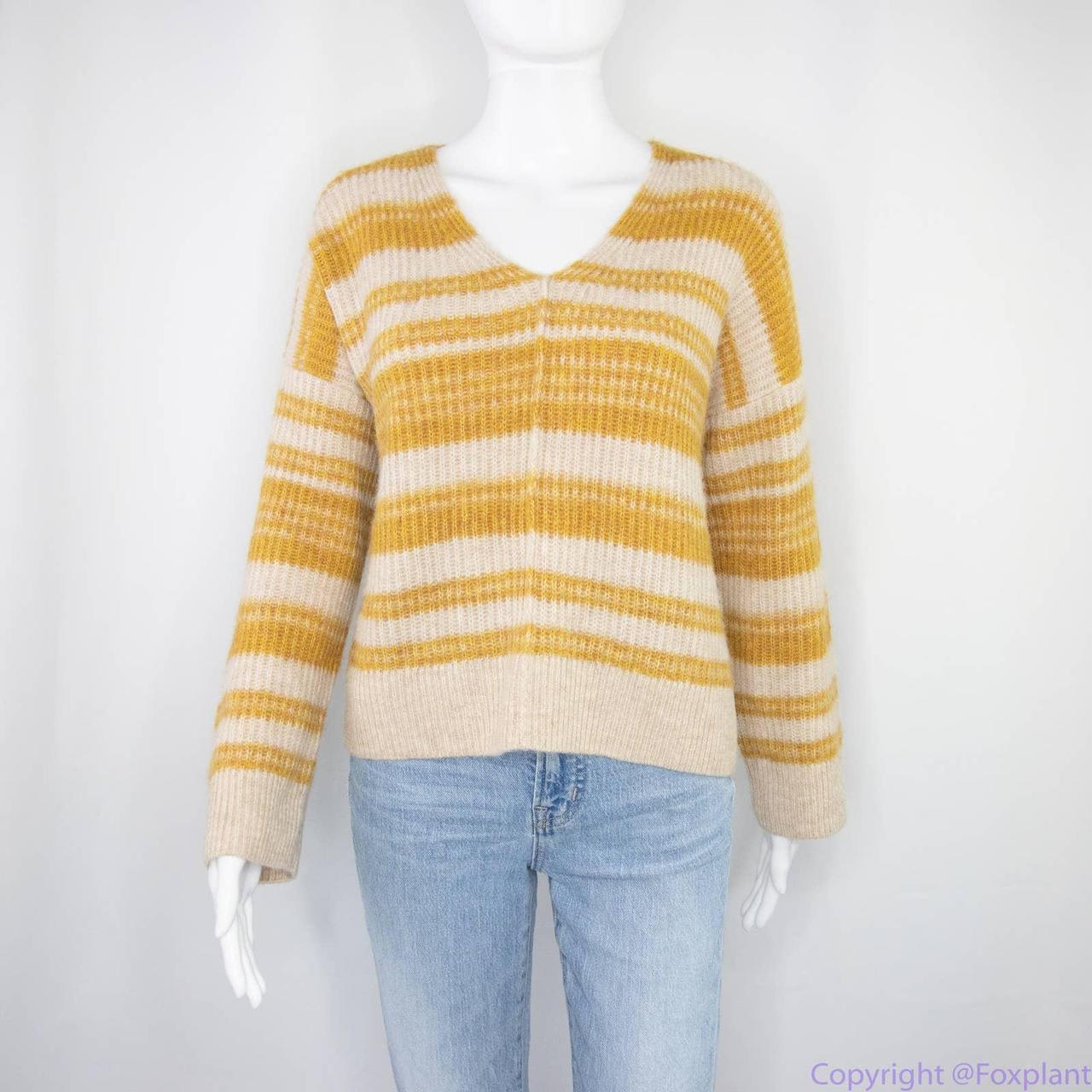 NEW Madewell Space-Dyed Staley V-Neck Pullover Sweater, size authentic XL