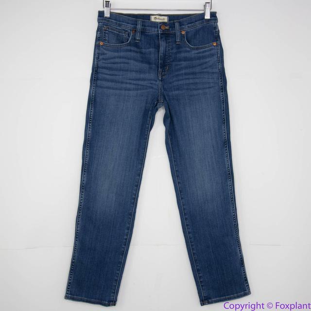 NEW Madewell Mid-Rise Stovepipe Jeans in Leman Wash: - Depop