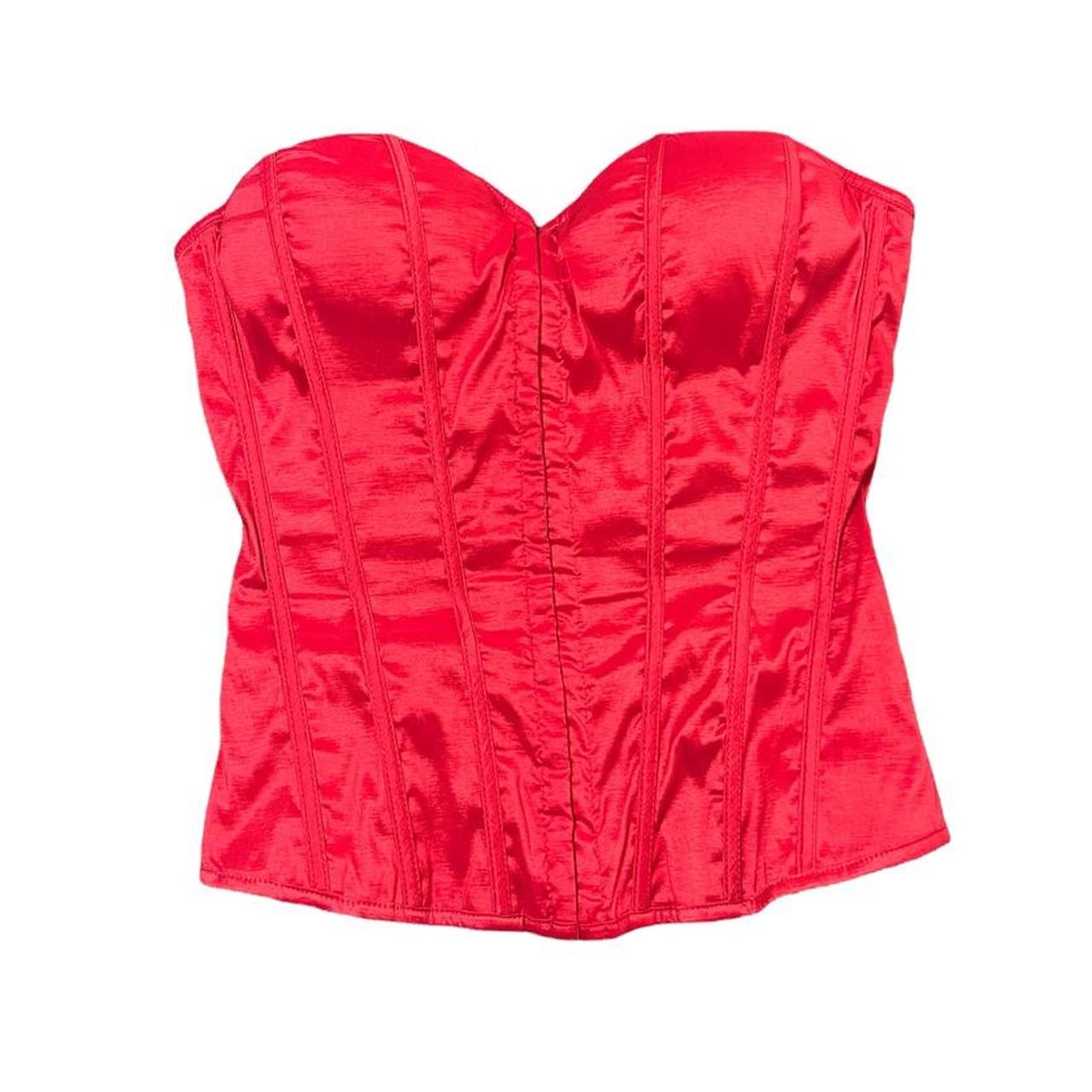 032c Women's Red Corset Depop