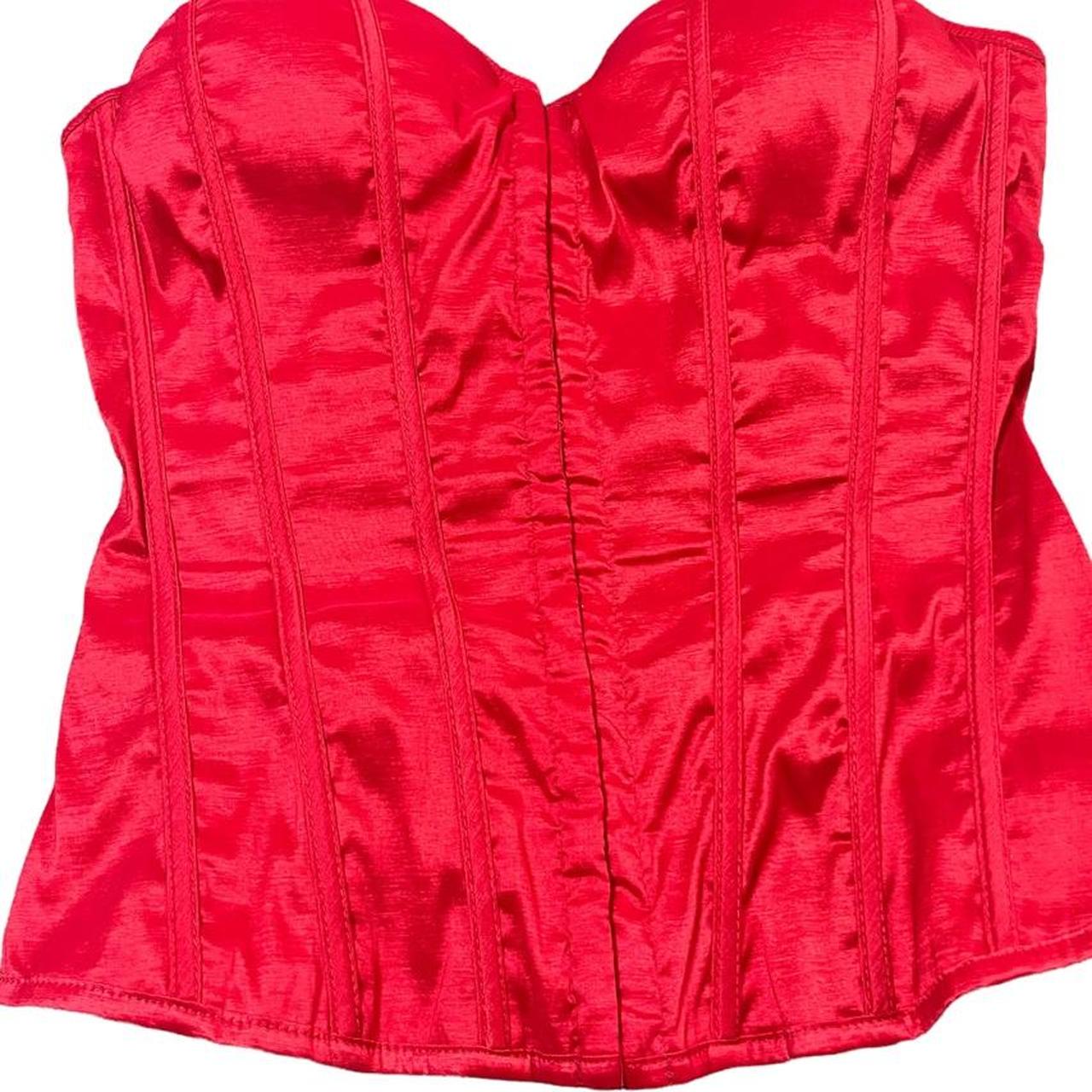 032c Women's Red Corset Depop