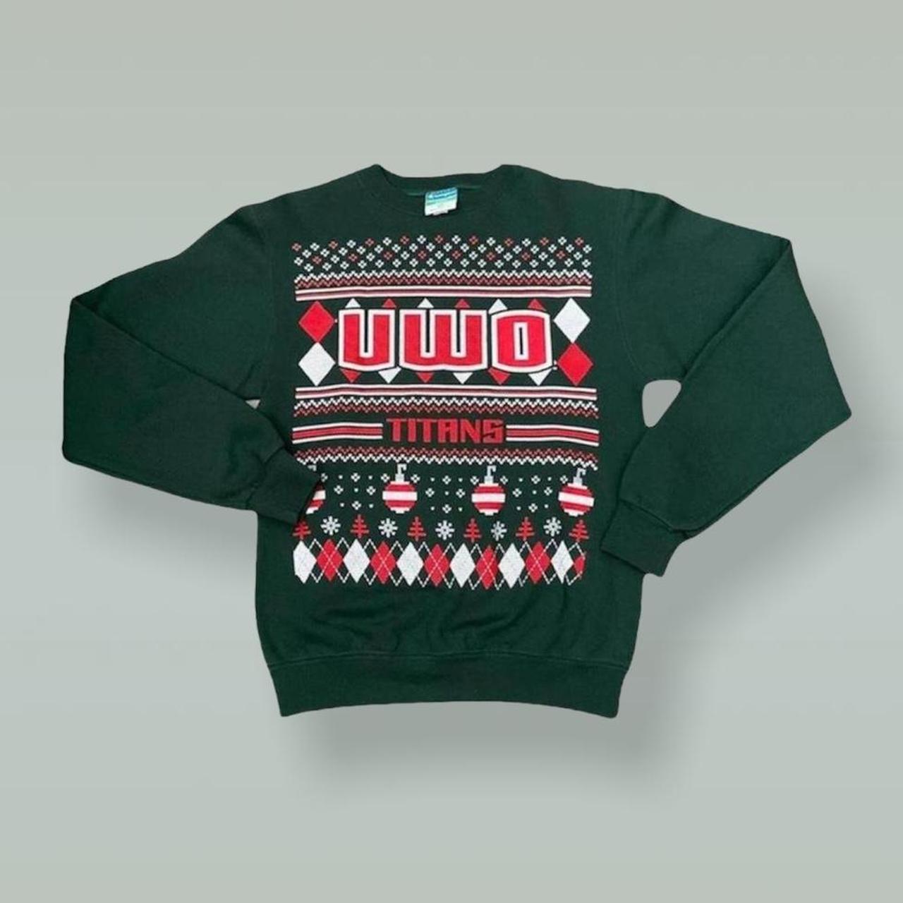 Retro American Champion UWO Titans Christmas - Depop